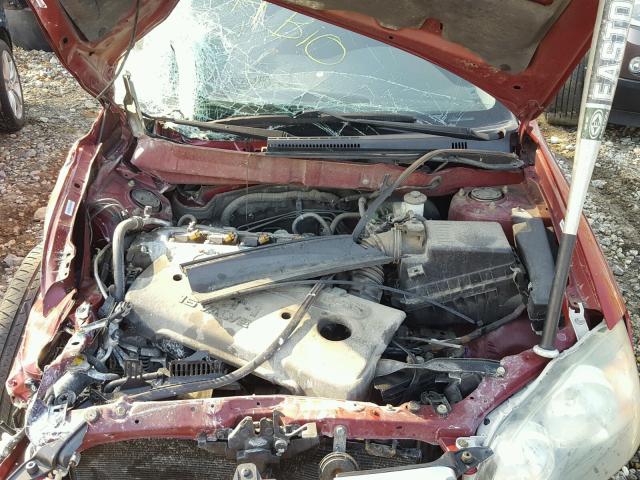 1NXBR30E25Z436985 - 2005 TOYOTA COROLLA CE RED photo 7