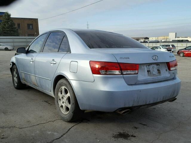 5NPEU46F66H151739 - 2006 HYUNDAI SONATA GLS SILVER photo 3