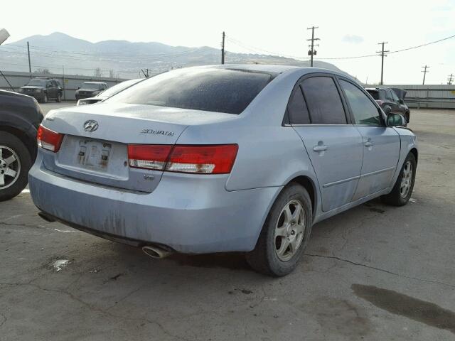 5NPEU46F66H151739 - 2006 HYUNDAI SONATA GLS SILVER photo 4