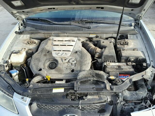 5NPEU46F66H151739 - 2006 HYUNDAI SONATA GLS SILVER photo 7