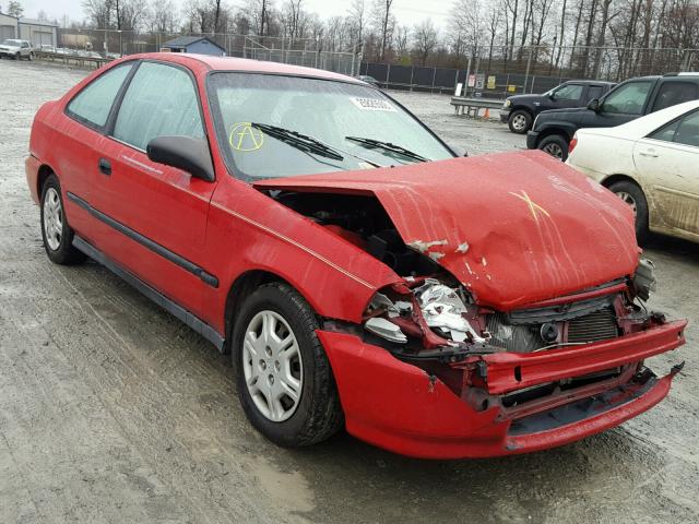 1HGEJ6228WL130038 - 1998 HONDA CIVIC DX RED photo 1