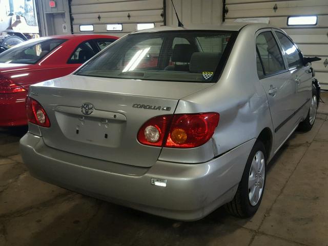 1NXBR32E13Z104417 - 2003 TOYOTA COROLLA CE SILVER photo 4