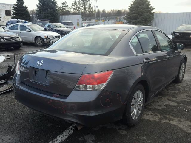 1HGCP25348A121838 - 2008 HONDA ACCORD LX GRAY photo 4