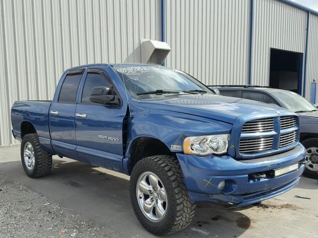 1D7HU18D55S246998 - 2005 DODGE RAM 1500 S BLUE photo 1