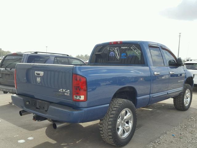 1D7HU18D55S246998 - 2005 DODGE RAM 1500 S BLUE photo 4