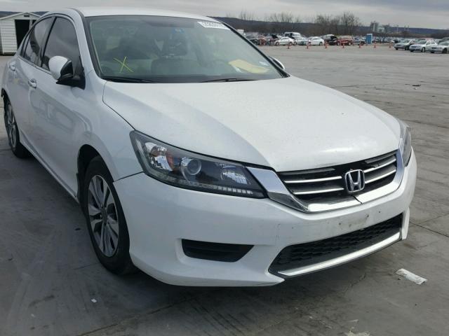 1HGCR2F34EA044554 - 2014 HONDA ACCORD LX WHITE photo 1