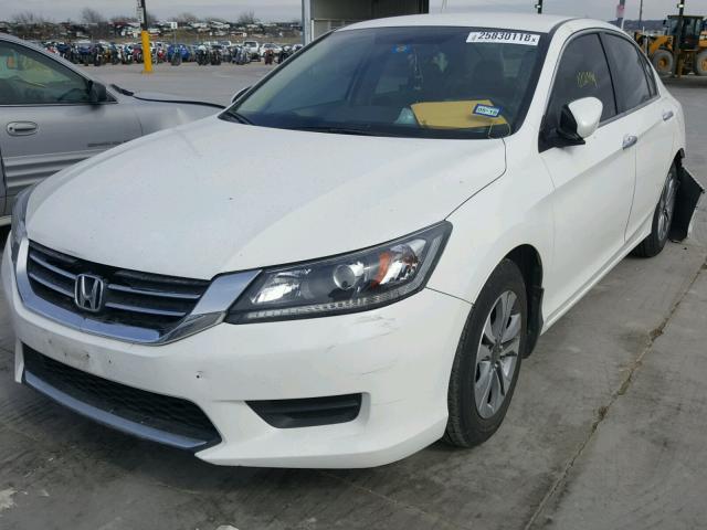 1HGCR2F34EA044554 - 2014 HONDA ACCORD LX WHITE photo 2