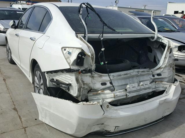 1HGCR2F34EA044554 - 2014 HONDA ACCORD LX WHITE photo 3