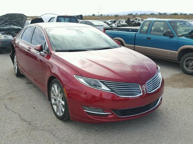 3LN6L2G95GR600763 - 2016 LINCOLN MKZ RED photo 1