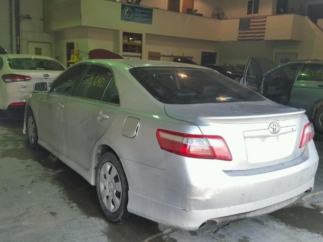 4T1BK46K19U592528 - 2009 TOYOTA CAMRY SE SILVER photo 3