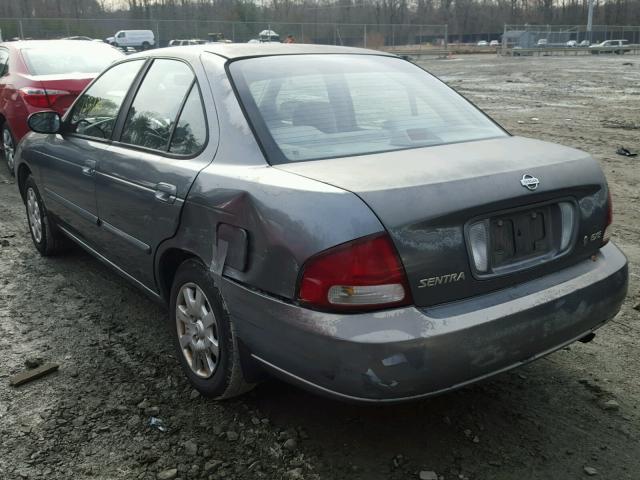 3N1CB51D51L470084 - 2001 NISSAN SENTRA XE GRAY photo 3