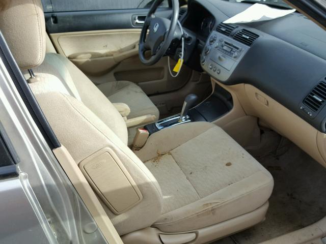 JHMES96604S008978 - 2004 HONDA CIVIC HYBR TAN photo 5