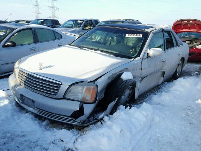 1G6KD54Y11U162629 - 2001 CADILLAC DEVILLE SILVER photo 2