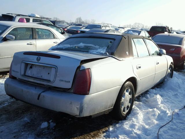 1G6KD54Y11U162629 - 2001 CADILLAC DEVILLE SILVER photo 4