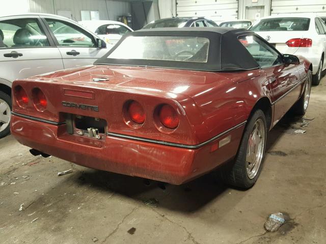 1G1YY3180J5113042 - 1988 CHEVROLET CORVETTE RED photo 4