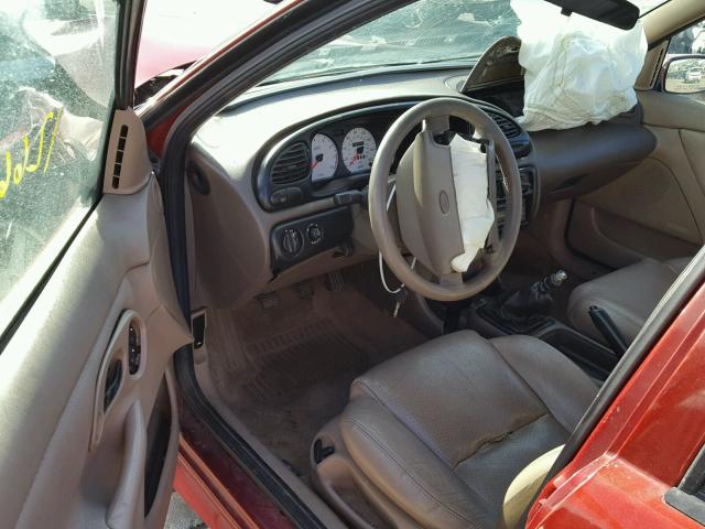 1FAFP68G4YK129469 - 2000 FORD CONTOUR SV RED photo 9