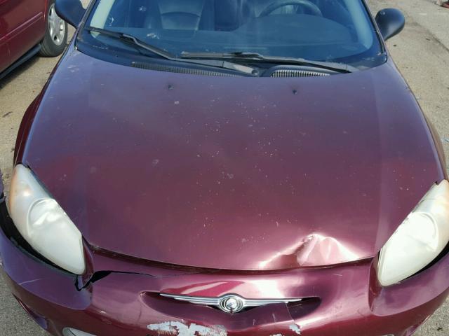 1C3EL56R92N168472 - 2002 CHRYSLER SEBRING LX RED photo 7