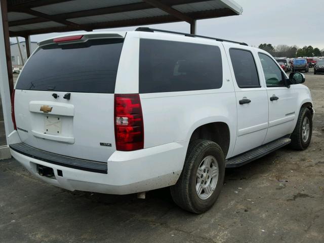 3GNFC16097G145016 - 2007 CHEVROLET SUBURBAN C WHITE photo 4