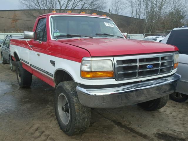 1FTHF36F2VEA18458 - 1997 FORD F350 RED photo 1