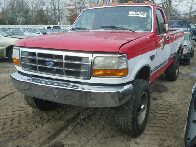 1FTHF36F2VEA18458 - 1997 FORD F350 RED photo 2