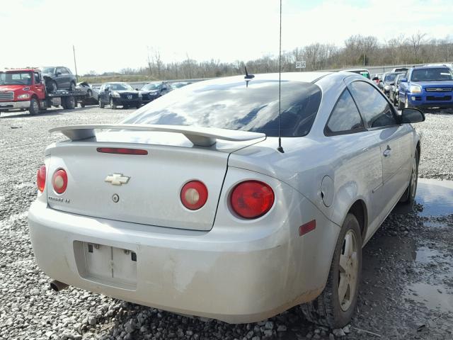 1G1AL18F487131180 - 2008 CHEVROLET COBALT LT SILVER photo 4