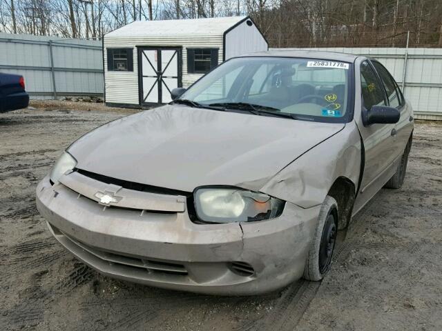 1G1JC52F337383284 - 2003 CHEVROLET CAVALIER BROWN photo 2