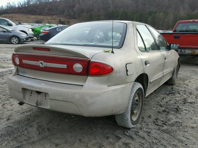 1G1JC52F337383284 - 2003 CHEVROLET CAVALIER BROWN photo 4