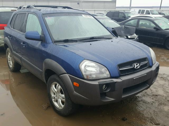 KM8JN72D78U844504 - 2008 HYUNDAI TUCSON SE BLUE photo 1