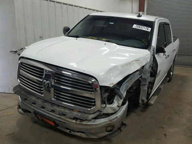 3C6RR7LT8FG596157 - 2015 RAM 1500 SLT WHITE photo 2