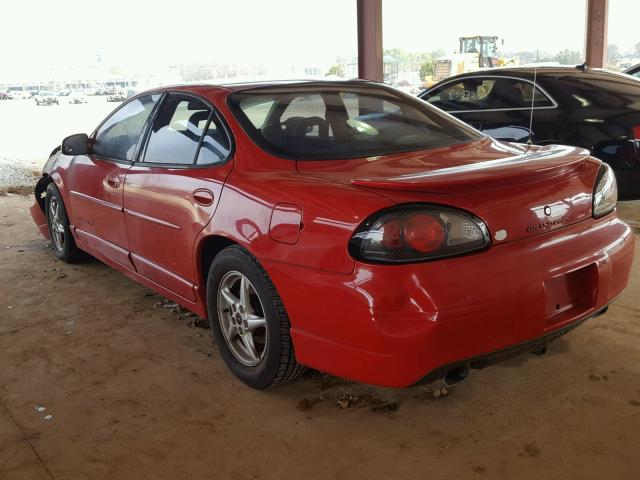 1G2WP52K92F267904 - 2002 PONTIAC GRAND PRIX RED photo 3