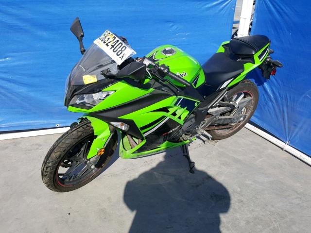 JKAEX8A11EA004030 - 2014 KAWASAKI EX300 A GREEN photo 2