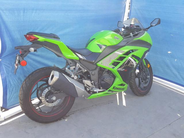 JKAEX8A11EA004030 - 2014 KAWASAKI EX300 A GREEN photo 4