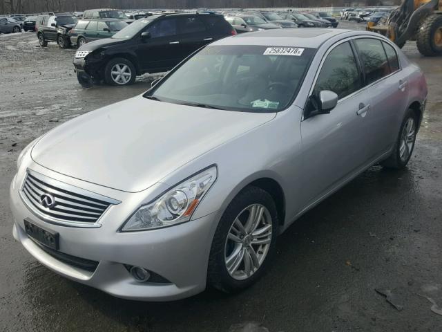 JN1CV6AR2CM676710 - 2012 INFINITI G37 SILVER photo 2