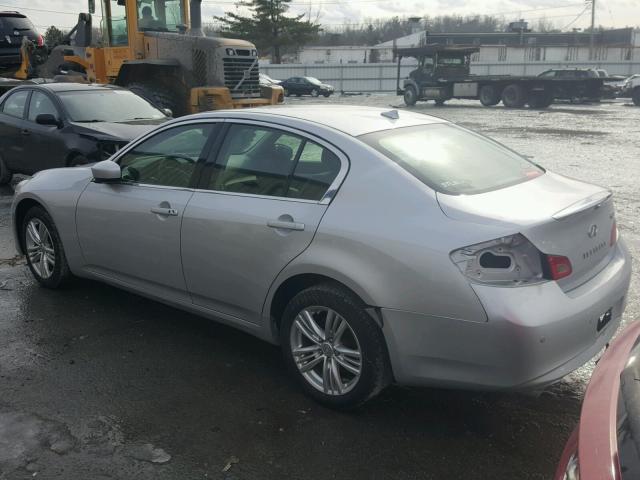 JN1CV6AR2CM676710 - 2012 INFINITI G37 SILVER photo 3