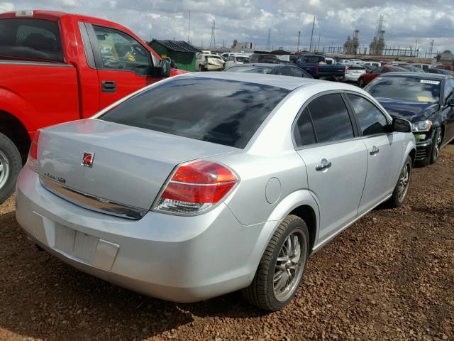 1G8ZV57B09F105493 - 2009 SATURN AURA XR SILVER photo 4