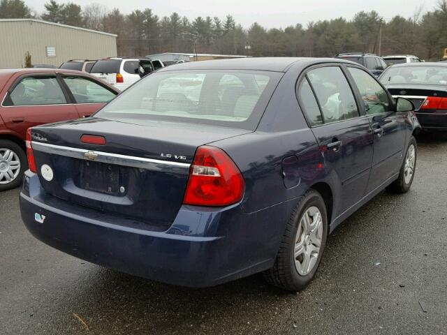 1G1ZS51866F268665 - 2006 CHEVROLET MALIBU LS BLUE photo 4