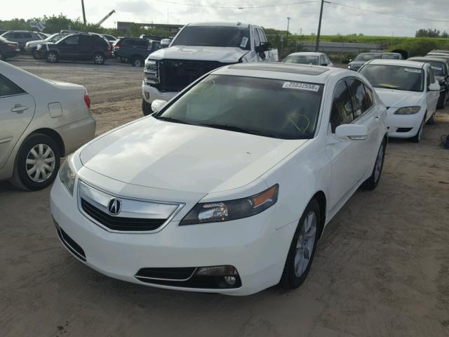 19UUA8F22CA012513 - 2012 ACURA TL WHITE photo 2