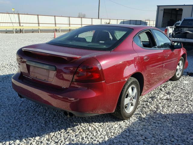 2G2WS522051236454 - 2005 PONTIAC GRAND PRIX MAROON photo 4