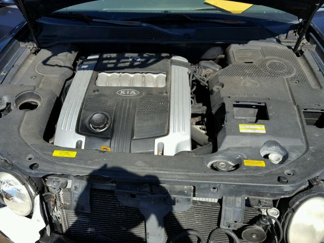 KNALD124555073492 - 2005 KIA AMANTI BLUE photo 7