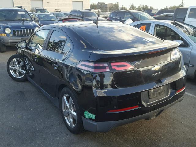 1G1RH6E49CU124823 - 2012 CHEVROLET VOLT BLACK photo 3