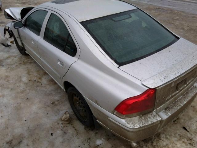 YV1RS592662537949 - 2006 VOLVO S60 2.5T SILVER photo 3