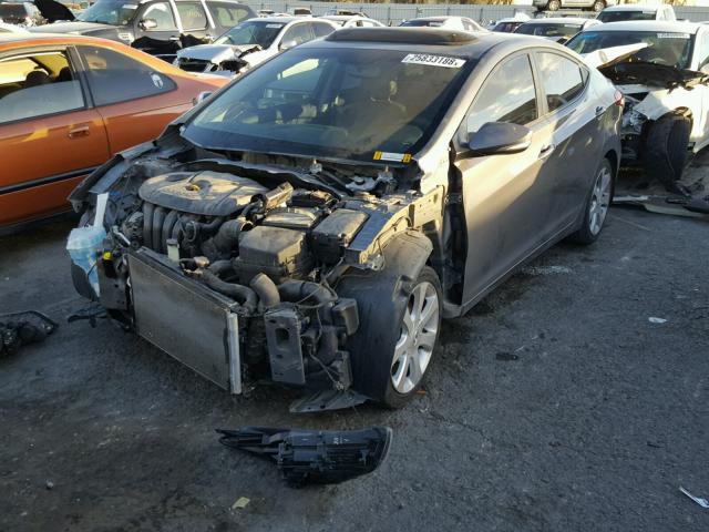 5NPDH4AE4DH161522 - 2013 HYUNDAI ELANTRA GL CHARCOAL photo 2