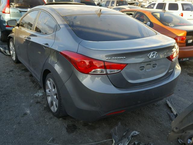 5NPDH4AE4DH161522 - 2013 HYUNDAI ELANTRA GL CHARCOAL photo 3