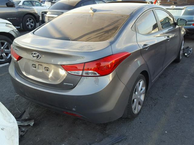 5NPDH4AE4DH161522 - 2013 HYUNDAI ELANTRA GL CHARCOAL photo 4