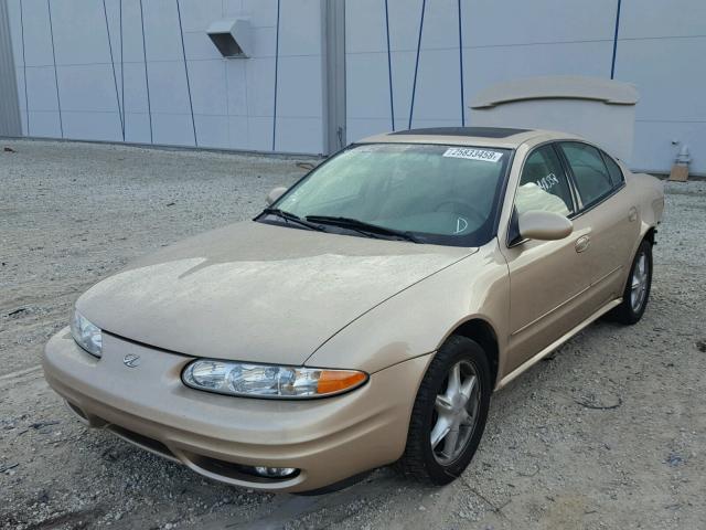 1G3NL52E31C162868 - 2001 OLDSMOBILE ALERO GL TAN photo 2