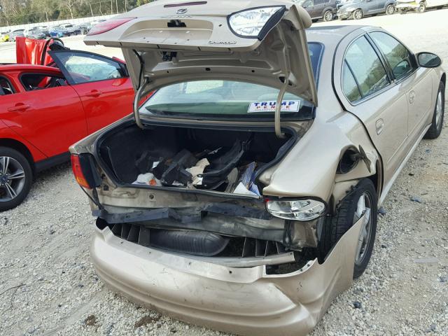 1G3NL52E31C162868 - 2001 OLDSMOBILE ALERO GL TAN photo 9