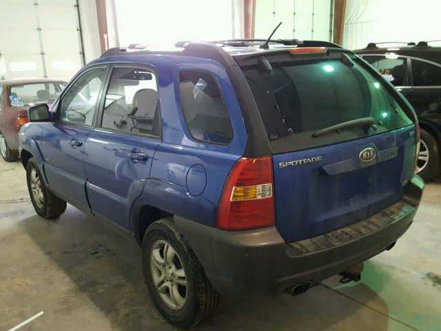 KNDJE723767241270 - 2006 KIA NEW SPORTA BLUE photo 3