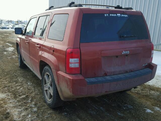 1J4NF2GB2AD511902 - 2010 JEEP PATRIOT SP ORANGE photo 3