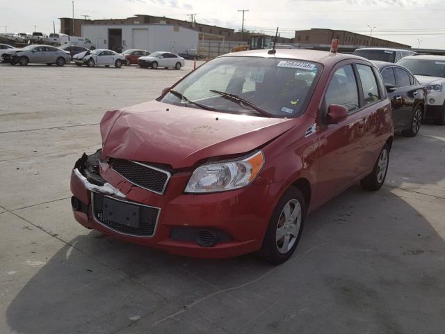 KL1TD6DE7AB122992 - 2010 CHEVROLET AVEO LS 红色 照片 2