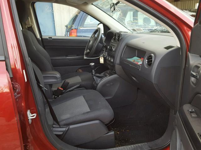 1C4NJDBB3CD663570 - 2012 JEEP COMPASS SP RED photo 5